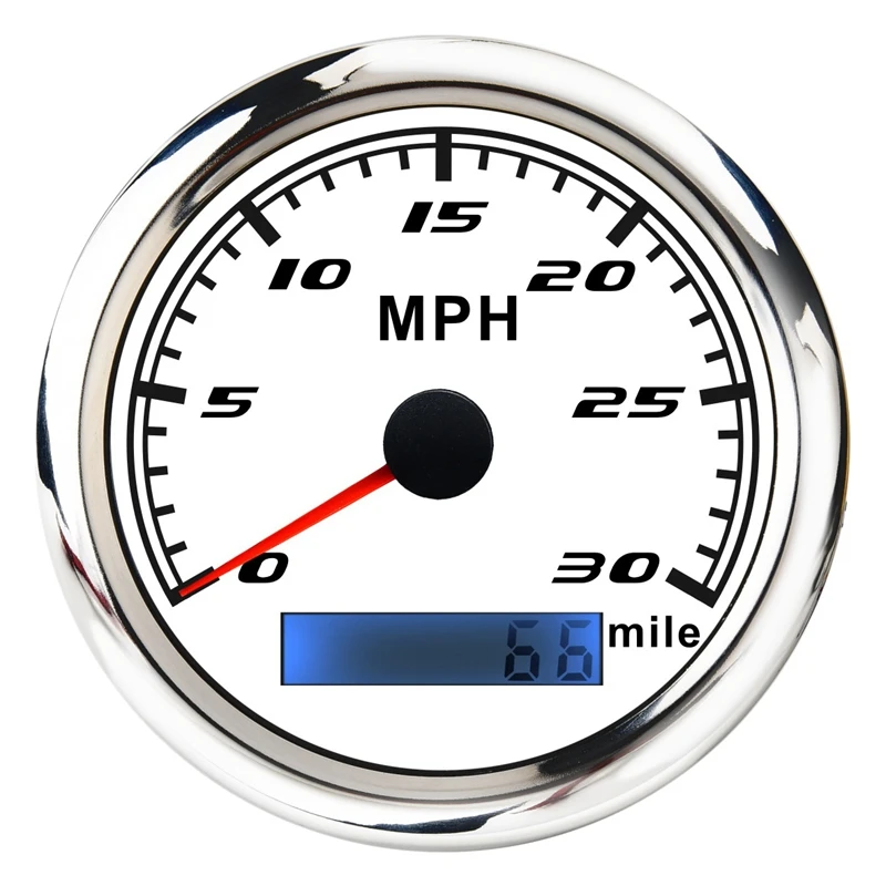 Universal Speedometer 12V/24V Odometer 85mm 30MPH LCD Hourmeter Tachometer Backlight Meter with GPS Antenna 
Universal Speedometer 12V/24V Odometer 85mm 30MPH LCD Hourmeter Tachometer Backlight Meter with GPS Antenna