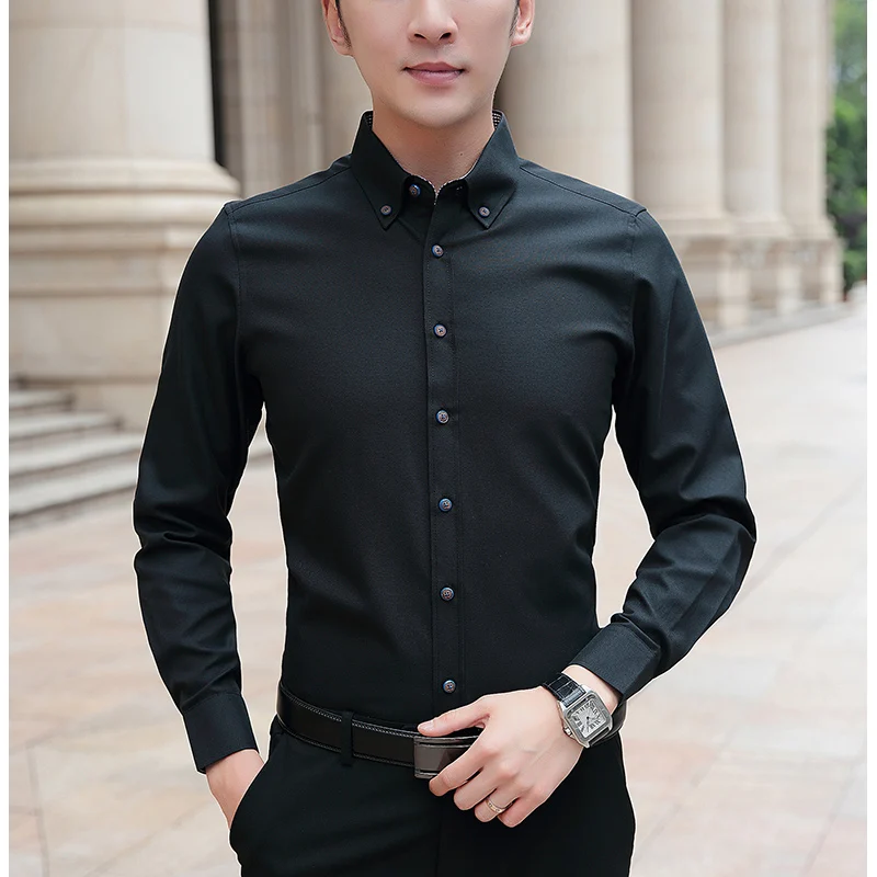 BROWON 2021 Brand Casual Spring Luxury Long Sleeve Slim Fit Men Shirt Streetwear Social Dress Shirts Mens Fashions Jersey
BROWON 2021 Brand Casual Spring Luxury Long Sleeve Slim Fit Men Shirt Streetwear Social Dress Shirts Mens Fashions Jersey