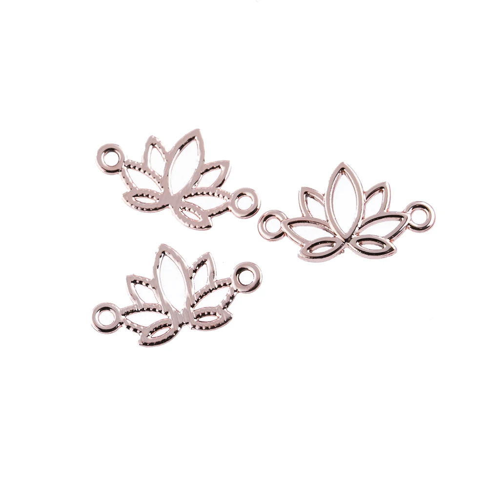 10PCS 22*12mm Metal Alloy Two Color Hollow Lotus Connection Charm Plant For Jewelry Making DIY Handmade Craft
10PCS 22*12mm Metal Alloy Two Color Hollow Lotus Connection Charm Plant For Jewelry Making DIY Handmade Craft