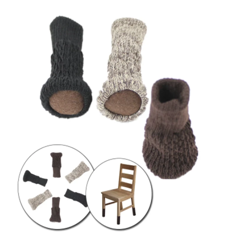 4pcs Knitted Chair Foot Covers Non-slip Table Legs Chair Legs Furniture Foot Socks Floor Protection Pads Moving Noise Reduction
4pcs Knitted Chair Foot Covers Non-slip Table Legs Chair Legs Furniture Foot Socks Floor Protection Pads Moving Noise Reduction