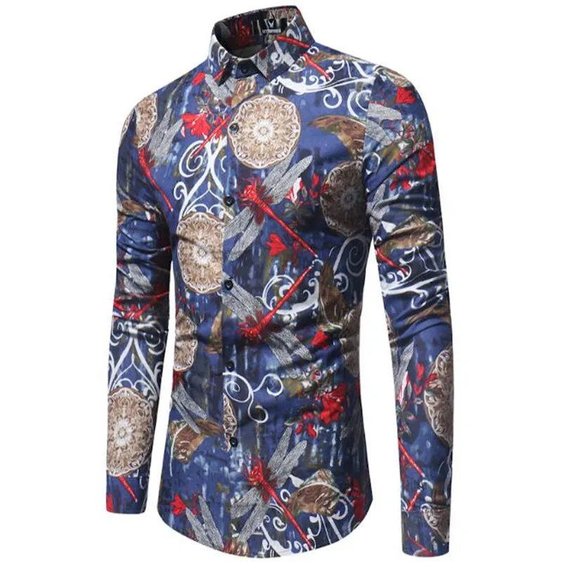 Autumn/spring men's quality long-sleeved patchwork dragonfly print shirt lapel design men's slim colors large casual shirt
Autumn/spring men's quality long-sleeved patchwork dragonfly print shirt lapel design men's slim colors large casual shirt