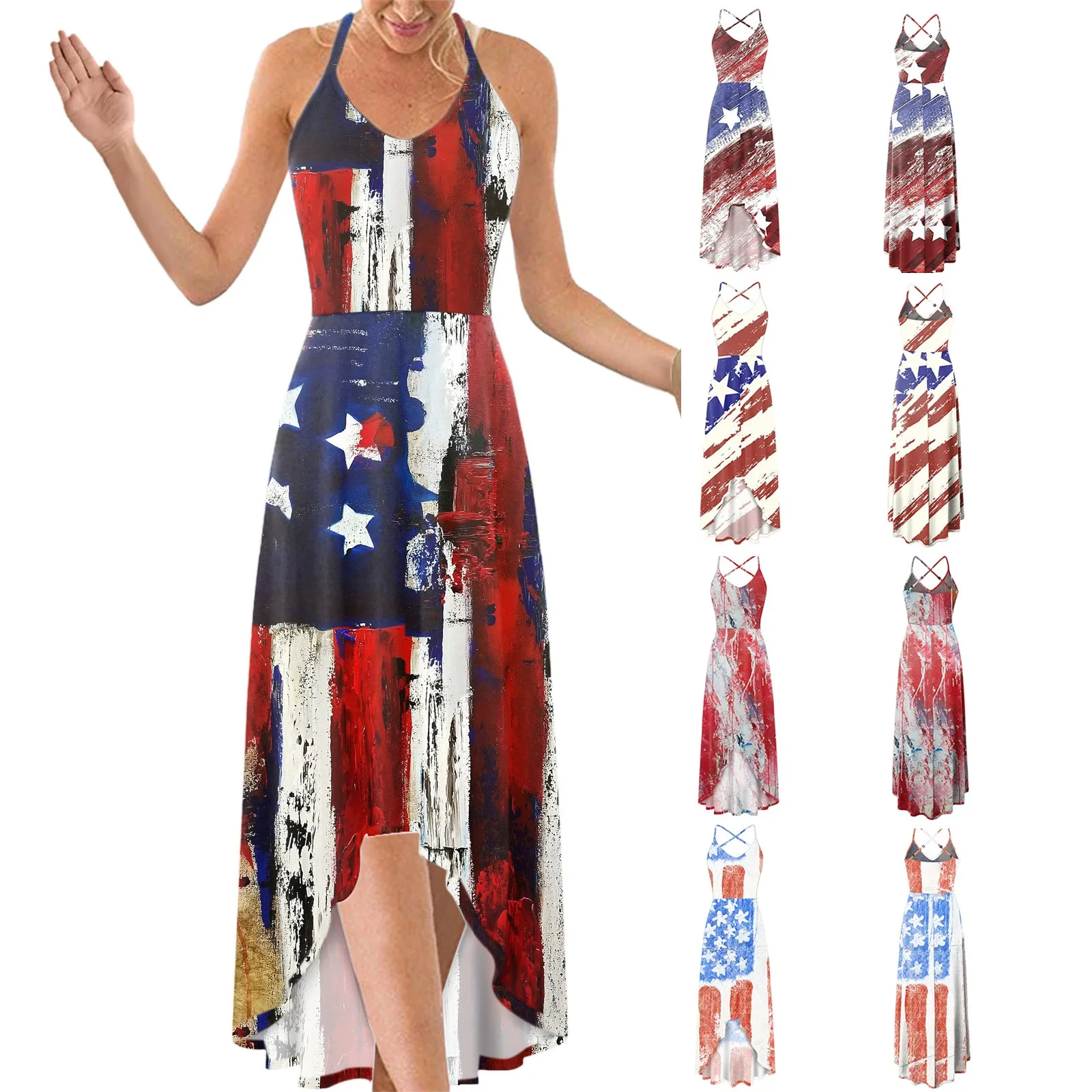Women's Maxi Dress Summer Fashion Casual V-Neck Sleeveless Strap Backless Sexy Print Dress Female Beach Dresses#35
Women's Maxi Dress Summer Fashion Casual V-Neck Sleeveless Strap Backless Sexy Print Dress Female Beach Dresses#35