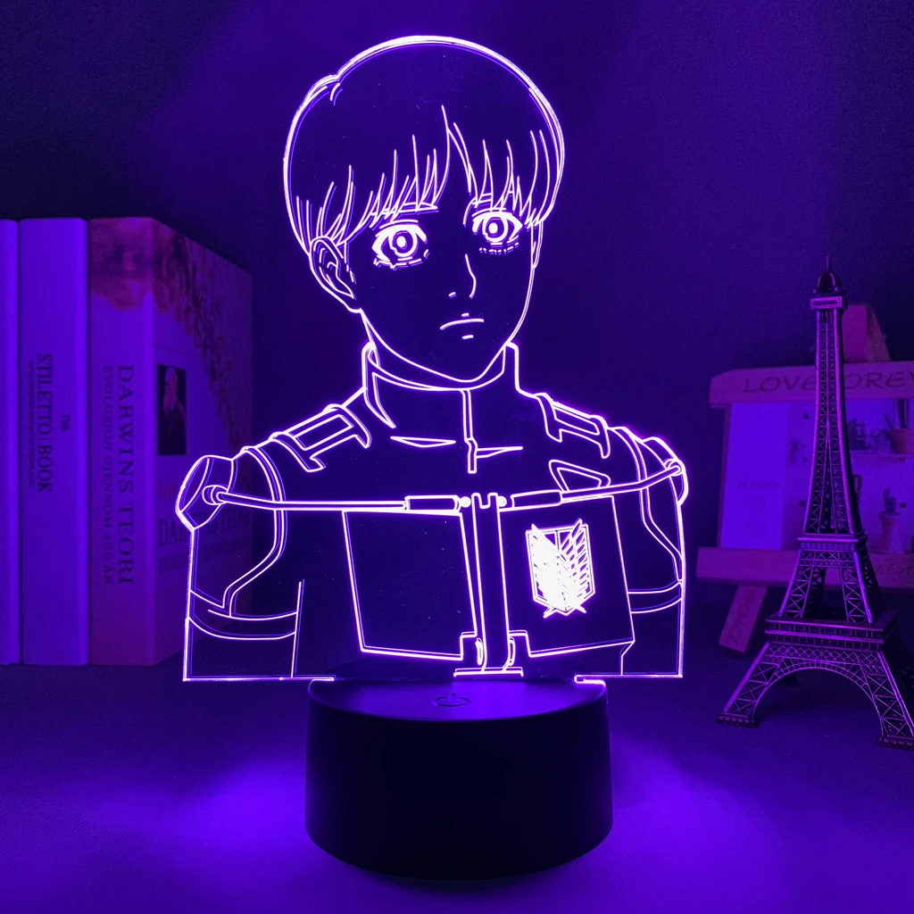 Anime Led Light Attack on Titan Armin Arlert for Bedroom Decor Night Light Kids Birthday Gift Manga Shingeki No Kyojin 3d Lamp
Anime Led Light Attack on Titan Armin Arlert for Bedroom Decor Night Light Kids Birthday Gift Manga Shingeki No Kyojin 3d Lamp