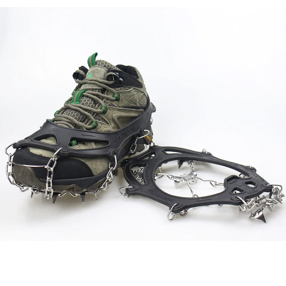 11 Teeth Climbing Crampons Ice fishing No Slip Snow Shoe Spikes Grips Cleats Winter Walk Hiking Manganese Steel Shoe Covers
11 Teeth Climbing Crampons Ice fishing No Slip Snow Shoe Spikes Grips Cleats Winter Walk Hiking Manganese Steel Shoe Covers