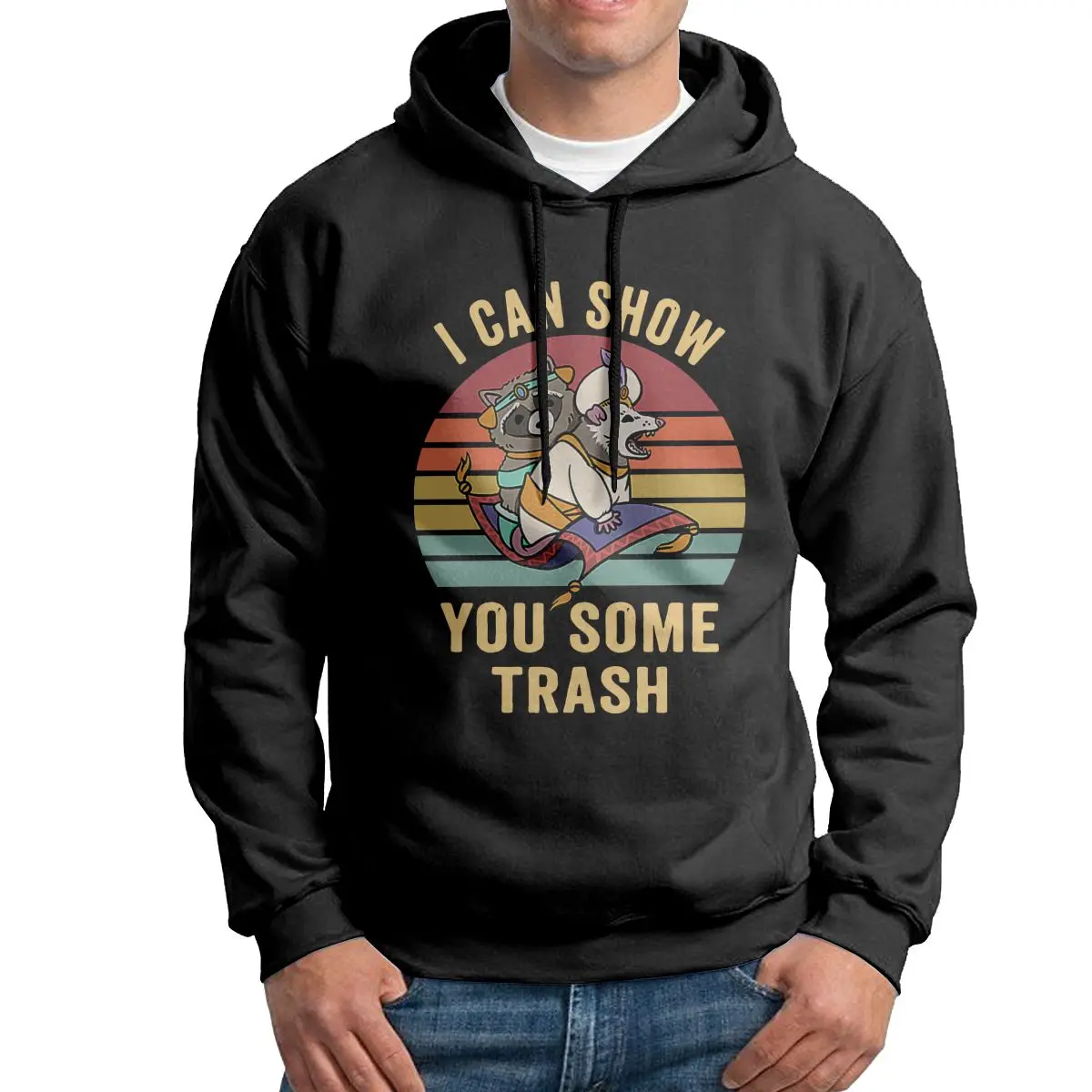 Man I Can Show You Some Trash Vintage Hoodies Original 100% Cotton Hooded Sweatshirts Novelty Pullovers 
Man I Can Show You Some Trash Vintage Hoodies Original 100% Cotton Hooded Sweatshirts Novelty Pullovers