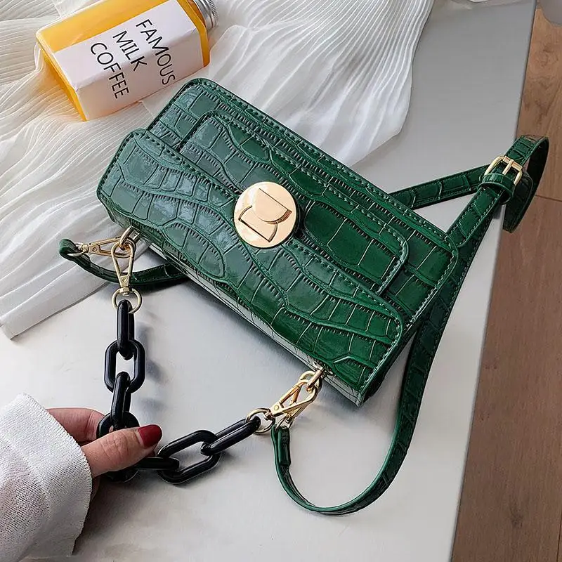 Chain Designer Stone Pattern PU Leather Crossbody Bags For Women 2020 Luxury Quality Shoulder Messenger Bag Handbags and Purses
Chain Designer Stone Pattern PU Leather Crossbody Bags For Women 2020 Luxury Quality Shoulder Messenger Bag Handbags and Purses