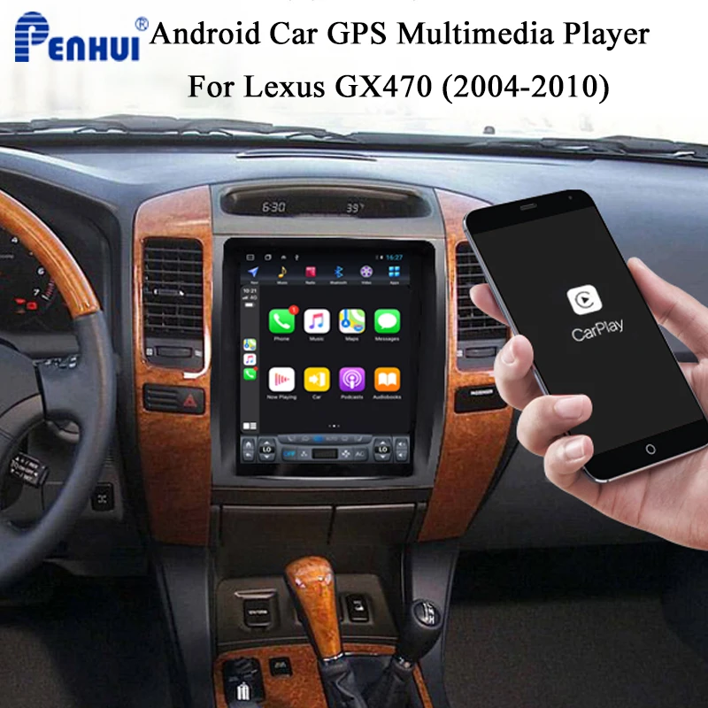 Автомобильный DVD плеер Tesla GPS для Lexus GX470 (2004 2010) автомагнитола мультимедийный