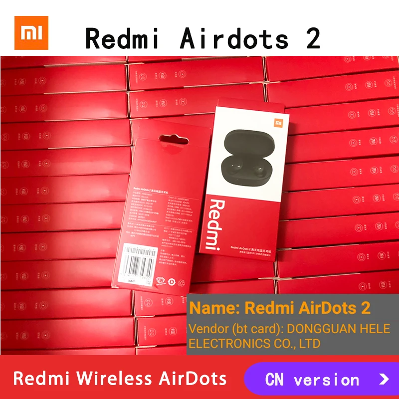 20 50 pieces/lot Original mi Airdots 2 Xiaomi Redmi TWS Earphone True Wireless Bluetooth 5.0 mi True Wireless Earbuds
20 50 pieces/lot Original mi Airdots 2 Xiaomi Redmi TWS Earphone True Wireless Bluetooth 5.0 mi True Wireless Earbuds