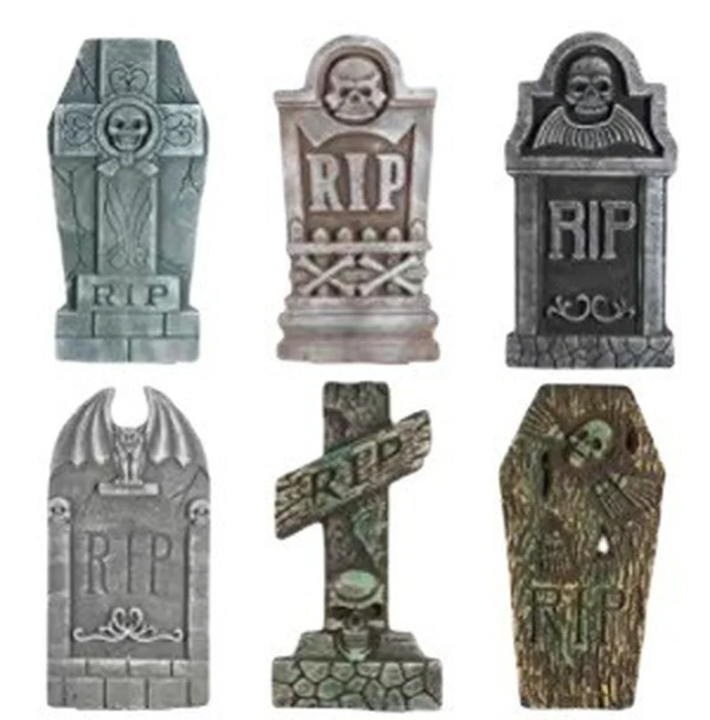 

2021 New Halloween Bubble Tombstone Ghost Festival Decoration Props Bar Haunted House Scary and Tricky Tombstone Ornaments