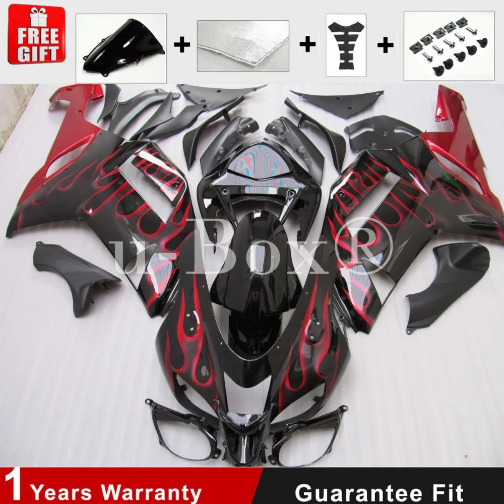New ABS Whole bike Fairings Kit Fit for Kawasaki Ninja ZX-6R zx6r 636 2007 2008 07 08 Bodywork set Red Flame
New ABS Whole bike Fairings Kit Fit for Kawasaki Ninja ZX-6R zx6r 636 2007 2008 07 08 Bodywork set Red Flame