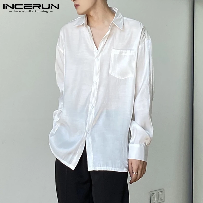 Fashion Men Shirt Lapel Long Sleeve Solid Color Button Camisa Masculina 2022 Pockets Streetwear Casual Men Clothing 5XL INCERUN
Fashion Men Shirt Lapel Long Sleeve Solid Color Button Camisa Masculina 2022 Pockets Streetwear Casual Men Clothing 5XL INCERUN