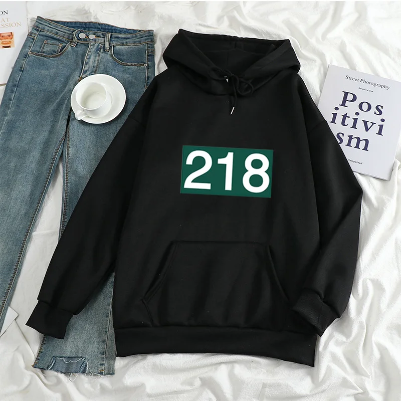 Squid Game Hoodie 218 Sweatshirt Men Women Fashion Casual Kpop Loose Pullovers Squid Game Merch Clothes
Squid Game Hoodie 218 Sweatshirt Men Women Fashion Casual Kpop Loose Pullovers Squid Game Merch Clothes