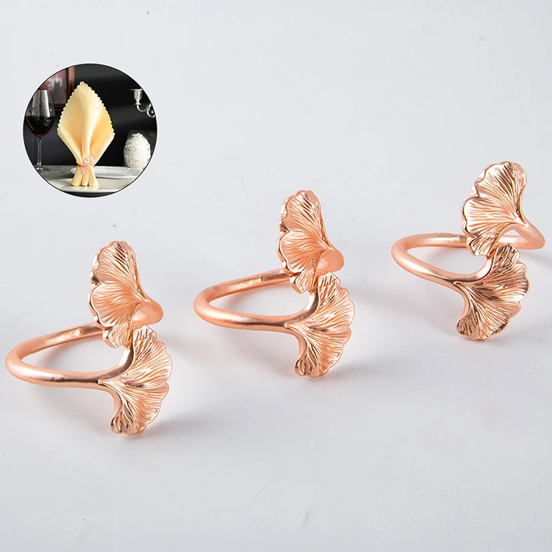3PCS Ginkgo Leaf Metal Napkin Ring ,Creative Rose Gold Color Napkin Buckle Table for Home Dinning Room Hotel
3PCS Ginkgo Leaf Metal Napkin Ring ,Creative Rose Gold Color Napkin Buckle Table for Home Dinning Room Hotel