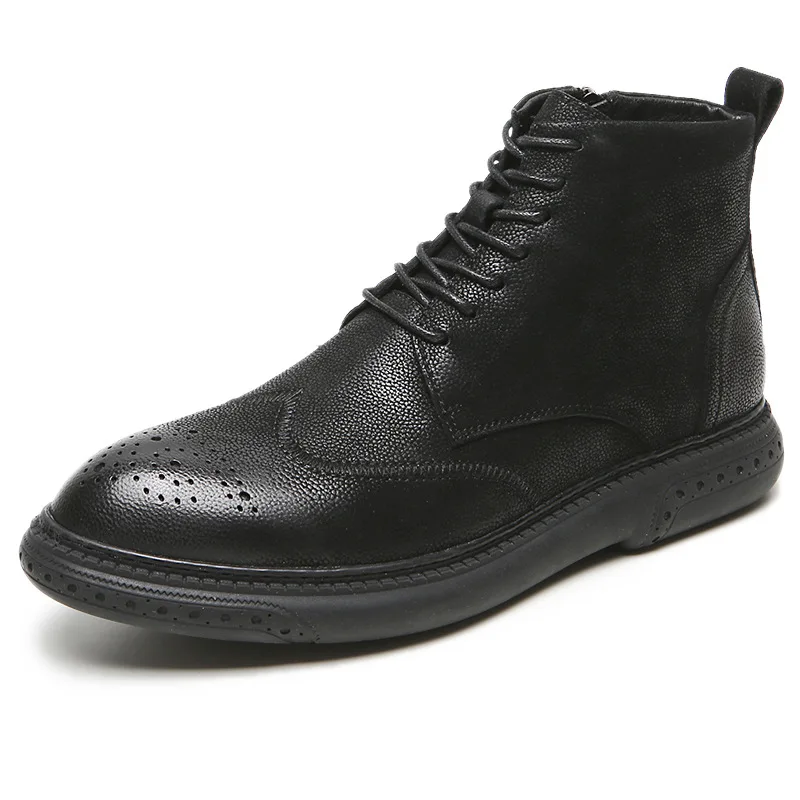 Korean design men fashion desert boots genuine leather bullock shoes carved brogue shoe cowboy boot ankle bota masculina botines
Korean design men fashion desert boots genuine leather bullock shoes carved brogue shoe cowboy boot ankle bota masculina botines