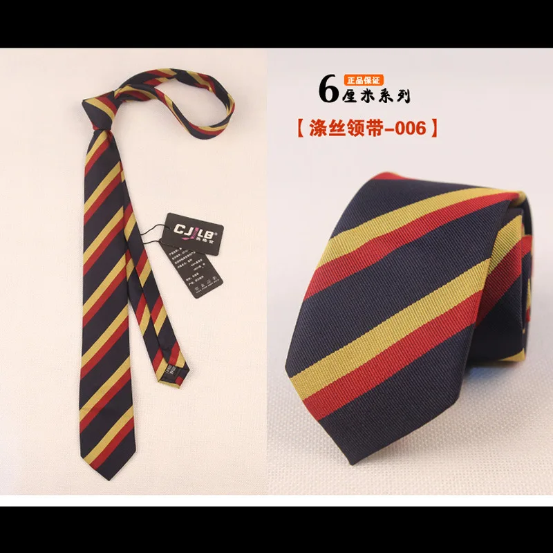 6cm Striped Neckties Tie for Mens Female Skinny Bow Tie for Wedding Gentlemen Polyester Cravat Corbatas Custom LOGO
6cm Striped Neckties Tie for Mens Female Skinny Bow Tie for Wedding Gentlemen Polyester Cravat Corbatas Custom LOGO