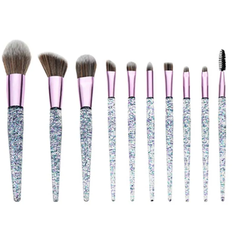 10pcs Unicorn Makeup Brushes Set Diamond Crystal Handle Blending Foundation Powder Eyeshadow Eyebrow Brush Beauty Make Up Tools
10pcs Unicorn Makeup Brushes Set Diamond Crystal Handle Blending Foundation Powder Eyeshadow Eyebrow Brush Beauty Make Up Tools
