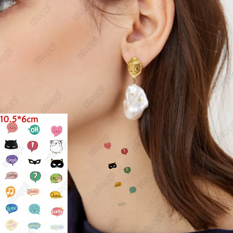 Водостойкая Временная тату-наклейка с мультяшным рисунком, счастливая кошка, собака, маленькая Мужская и женская тату боди-арт, водная пере...
Водостойкая Временная тату-наклейка с мультяшным рисунком, счастливая кошка, собака, маленькая Мужская и женская тату боди-арт, водная пере...