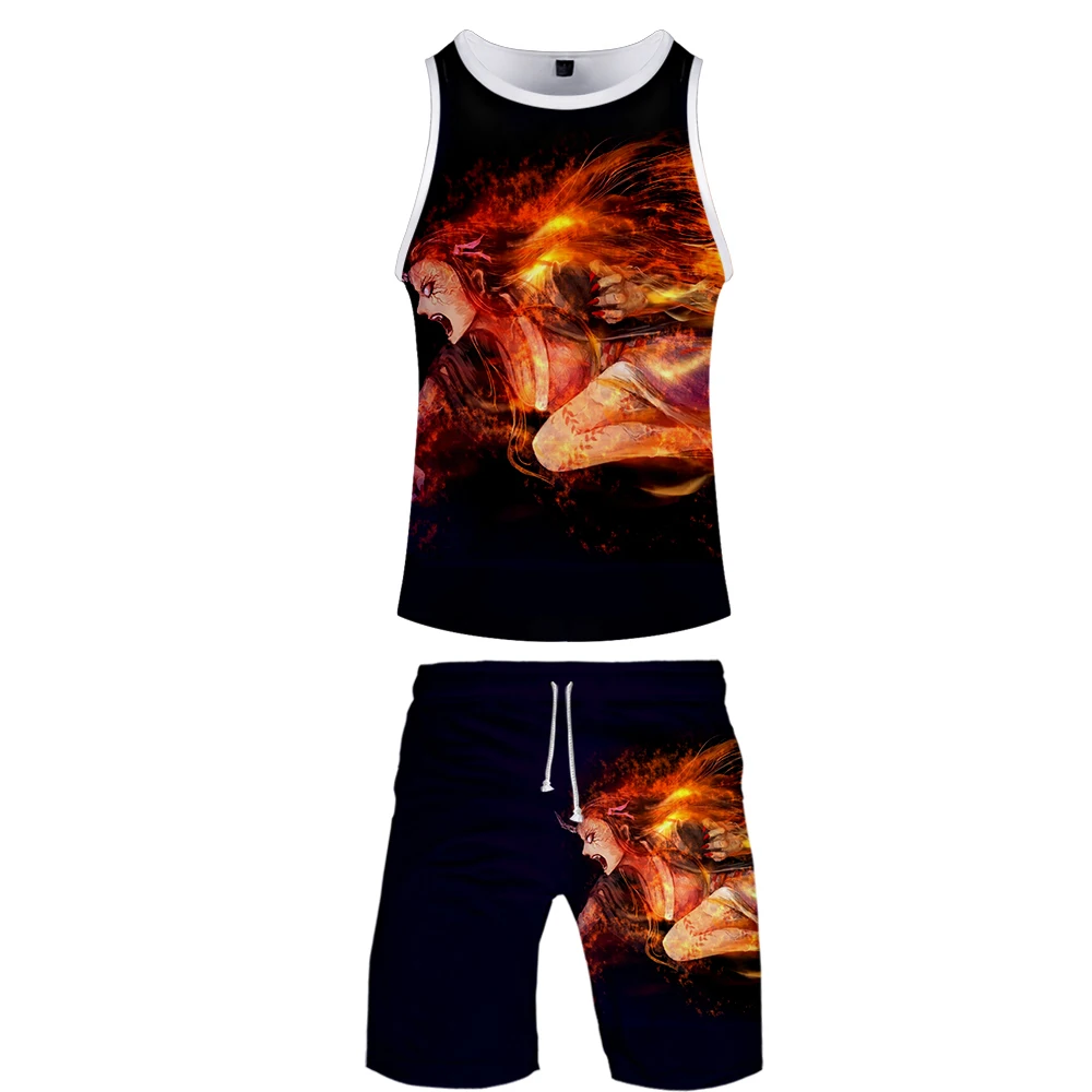 Summer Men's Sleeveless Vest Shorts 2-piece Beachwear 3D Printed Jogging Sportswear Casual Outdoor Sportswear Suit Sweatshirt
Summer Men's Sleeveless Vest Shorts 2-piece Beachwear 3D Printed Jogging Sportswear Casual Outdoor Sportswear Suit Sweatshirt