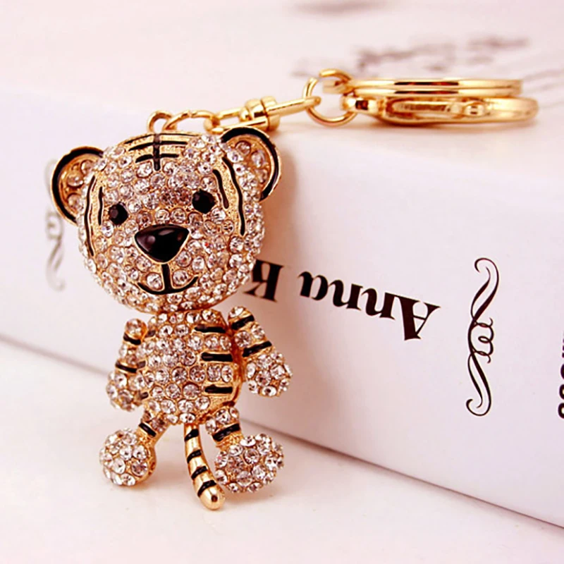 Lovely Crystal Animal Tiger Key Ring Women Keychain Bag Accessories Fashion Purse Pendant Keyring Car Key Chain New Year Gifts
Lovely Crystal Animal Tiger Key Ring Women Keychain Bag Accessories Fashion Purse Pendant Keyring Car Key Chain New Year Gifts