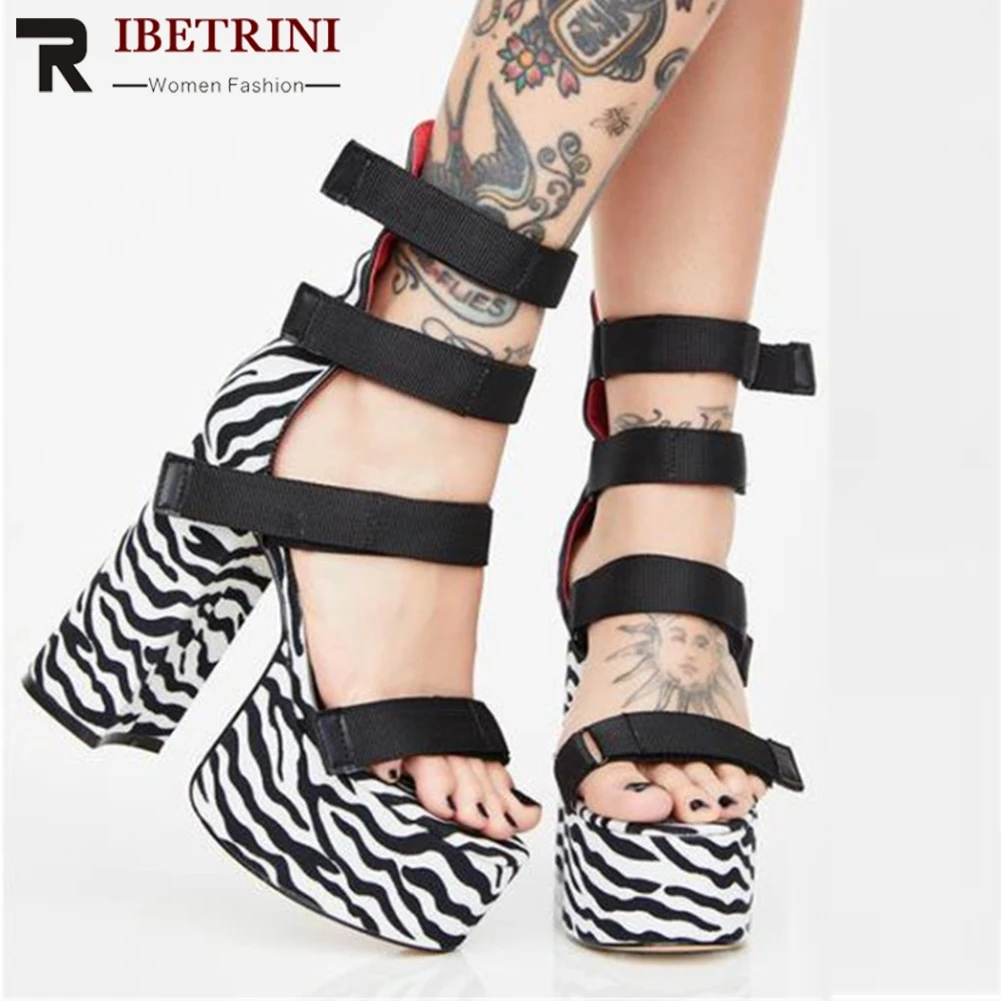 RIBETRINI Sexy Women High Heels Buckle Platform Block Heel Shoes Women Open Toe Cool Sandals Platform Summer Sandals
RIBETRINI Sexy Women High Heels Buckle Platform Block Heel Shoes Women Open Toe Cool Sandals Platform Summer Sandals