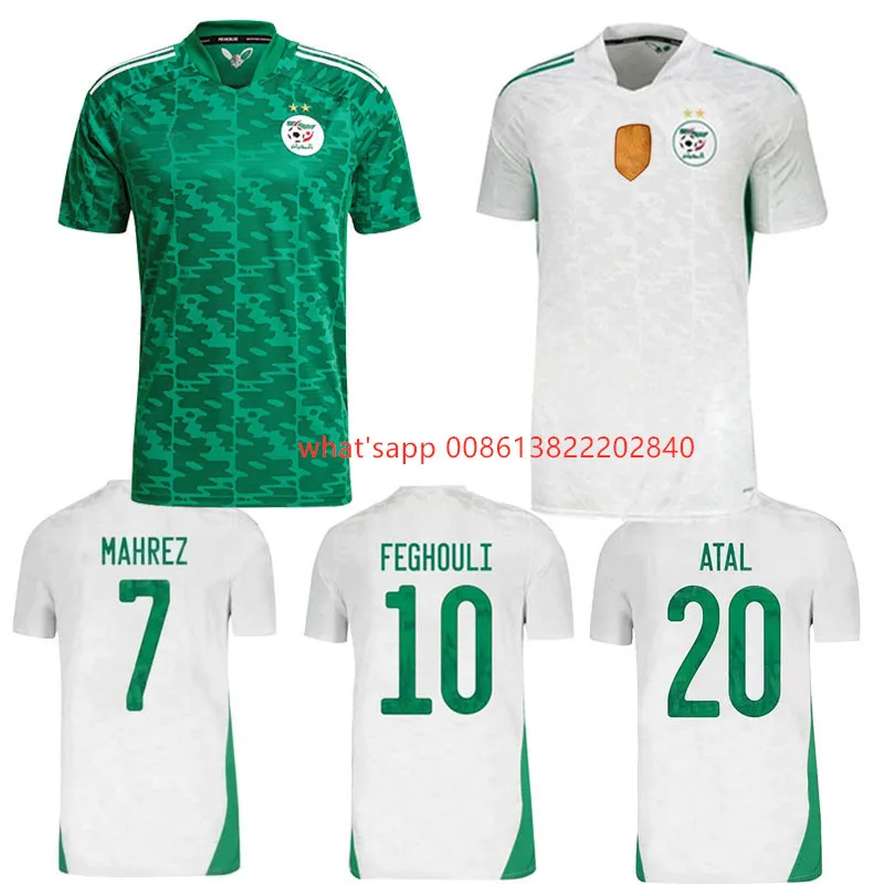 

2020 2021 Maillot Algerie Home white jerseys 20 21 SLIMANT MAHREZ ATAL FEGHOULI BENNACER Algeria Football Shirt