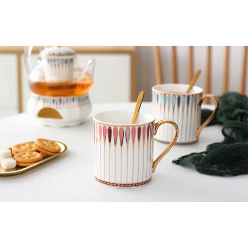 European-Style Tableware Set High-End China Household Cup and Mug Luxury Phnom Penh Gift Porcelain Mug
European-Style Tableware Set High-End China Household Cup and Mug Luxury Phnom Penh Gift Porcelain Mug