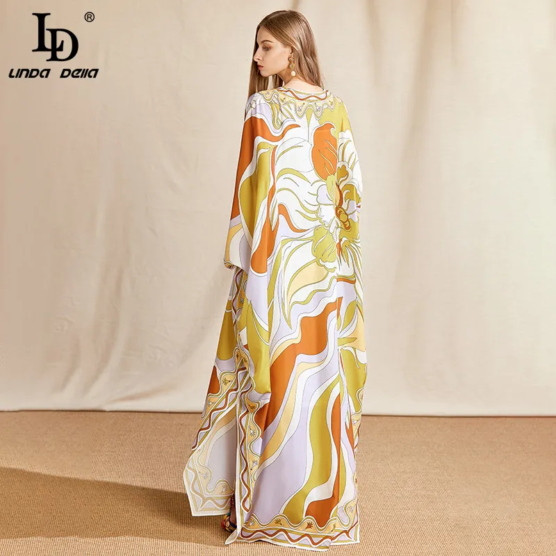 Summer Fashion Designer Plus Size Long Dress Women V Neck Batwing Sleeve Printed Chiffon Loose Maxi Dress
Summer Fashion Designer Plus Size Long Dress Women V Neck Batwing Sleeve Printed Chiffon Loose Maxi Dress