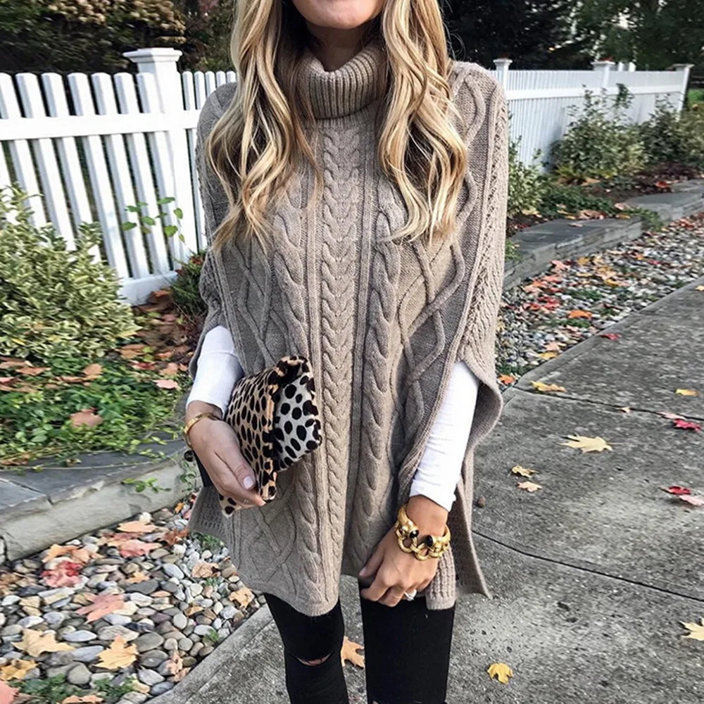 New Autumn Winter Women Turtleneck Sweater Loose Oversized Elegant Warm Knitted Pullovers Sleeveless Solid Tops Knitwear Jumpers
New Autumn Winter Women Turtleneck Sweater Loose Oversized Elegant Warm Knitted Pullovers Sleeveless Solid Tops Knitwear Jumpers