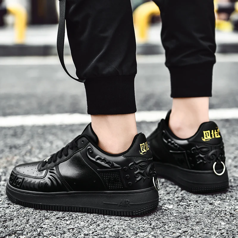 KONG NIAN autumn winter fashion new style Chinese elements red gold men shoes 46 yards solid white flat men shoes black shoes
KONG NIAN autumn winter fashion new style Chinese elements red gold men shoes 46 yards solid white flat men shoes black shoes