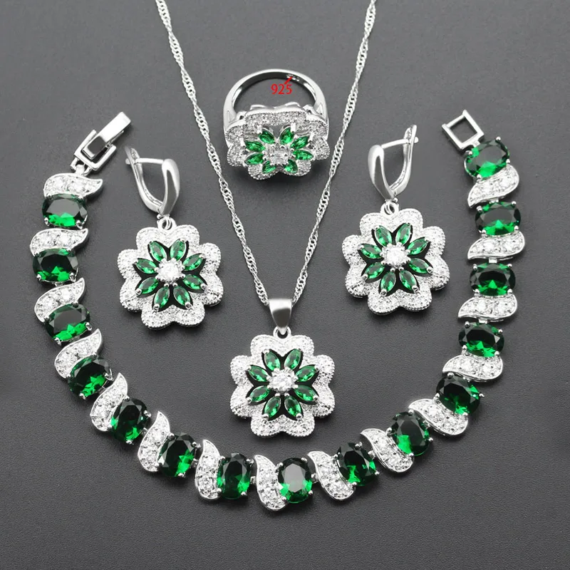 Green Necklace Earrings Sets Silver 925 Jewelry Set for Women Free Gift Ring Necklace Pendant Wedding Bridal Jewelry
Green Necklace Earrings Sets Silver 925 Jewelry Set for Women Free Gift Ring Necklace Pendant Wedding Bridal Jewelry