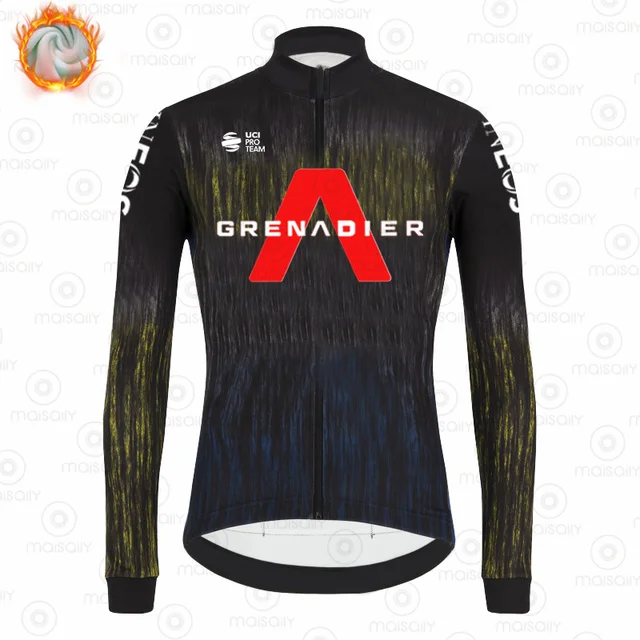 Ineos Grenadier Winter Thermal Clothes Bicycle Jersey 2021 Man Team MTB Jersey Long Sleeves Cycling Wear Bike Race Clothes 
Ineos Grenadier Winter Thermal Clothes Bicycle Jersey 2021 Man Team MTB Jersey Long Sleeves Cycling Wear Bike Race Clothes
