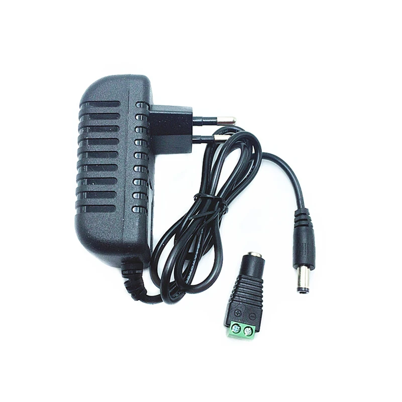 DC12V 2A Adapter AC100-240V Lighting Transformers OUT PUT DC12V Power Supply for LED Strip +Connector
DC12V 2A Adapter AC100-240V Lighting Transformers OUT PUT DC12V Power Supply for LED Strip +Connector