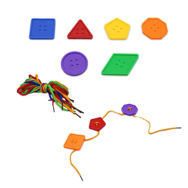 95 Pcs Kids DIY Button Puzzle Toy 6 Colour Button Plastic Craft Threading Lacing Game for Toddlers
95 Pcs Kids DIY Button Puzzle Toy 6 Colour Button Plastic Craft Threading Lacing Game for Toddlers