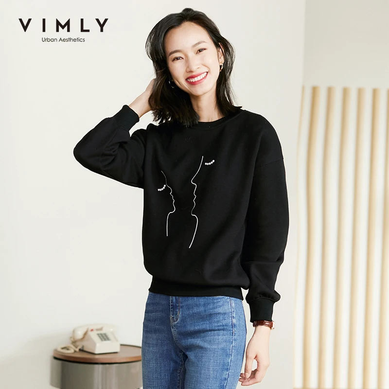 Vimly Sweatshirt For Women 2020 Winter Casual O Neck Print Loose Thicken Warm Hoodies Female Pullover Sudaderas F3975
Vimly Sweatshirt For Women 2020 Winter Casual O Neck Print Loose Thicken Warm Hoodies Female Pullover Sudaderas F3975