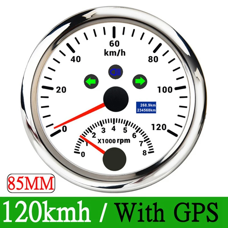 2-In-1 85MM Marine GPS Tachometer 0-200KMH Speedometer 0-8000RPM With Red Backlight For Marine Trucks Yacht
2-In-1 85MM Marine GPS Tachometer 0-200KMH Speedometer 0-8000RPM With Red Backlight For Marine Trucks Yacht
