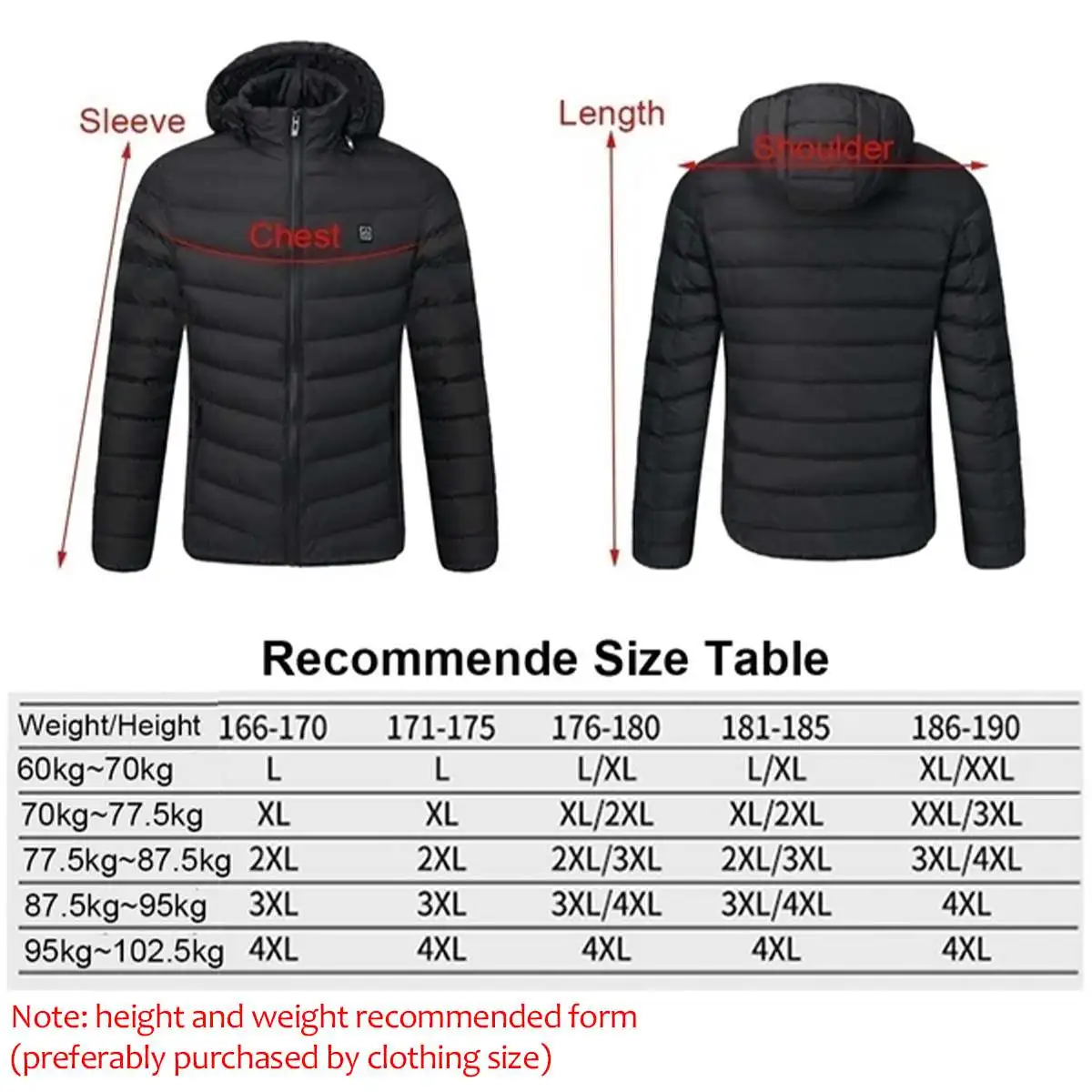 L-4XL Women Men USB Charger Heating Coat Electric Warmer Jacket Winter Thermal Clothing Carbon Fiber Instant Hot Down Jacket
L-4XL Women Men USB Charger Heating Coat Electric Warmer Jacket Winter Thermal Clothing Carbon Fiber Instant Hot Down Jacket