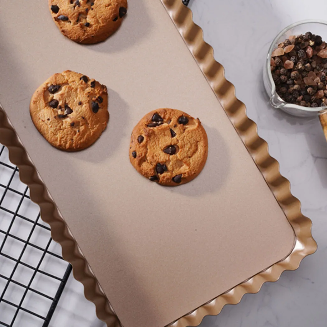 Nonstick Coated Cake Pan Groove Wave French Bread Baking Tray Wave Rectangle Toast Box Mould Diy Cookies Mold Baking Pastry Tool
Nonstick Coated Cake Pan Groove Wave French Bread Baking Tray Wave Rectangle Toast Box Mould Diy Cookies Mold Baking Pastry Tool