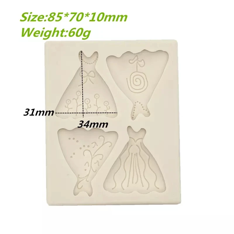Cute Skirt Epoxy Resin Fondant Silicone Mold for DIY Pastry Cupcake Dessert Decoration Kitchenware Baking Accessories 
Cute Skirt Epoxy Resin Fondant Silicone Mold for DIY Pastry Cupcake Dessert Decoration Kitchenware Baking Accessories