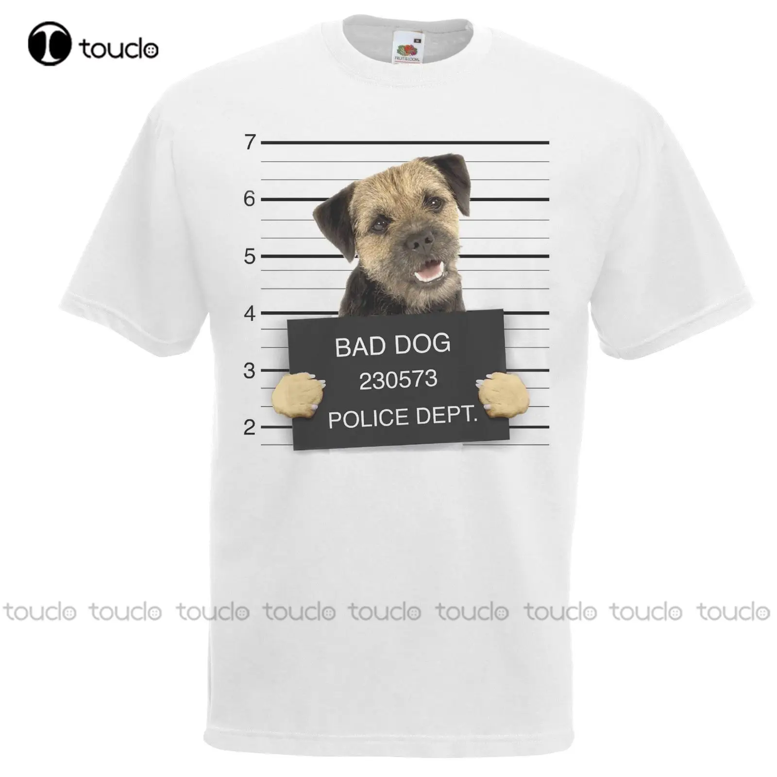 New Fashion 100% Cotton for Man Shirts White Dog Mugshot Scruffy Boarder Terrier T-Shirt Criminal K9 Cheap Tees
New Fashion 100% Cotton for Man Shirts White Dog Mugshot Scruffy Boarder Terrier T-Shirt Criminal K9 Cheap Tees