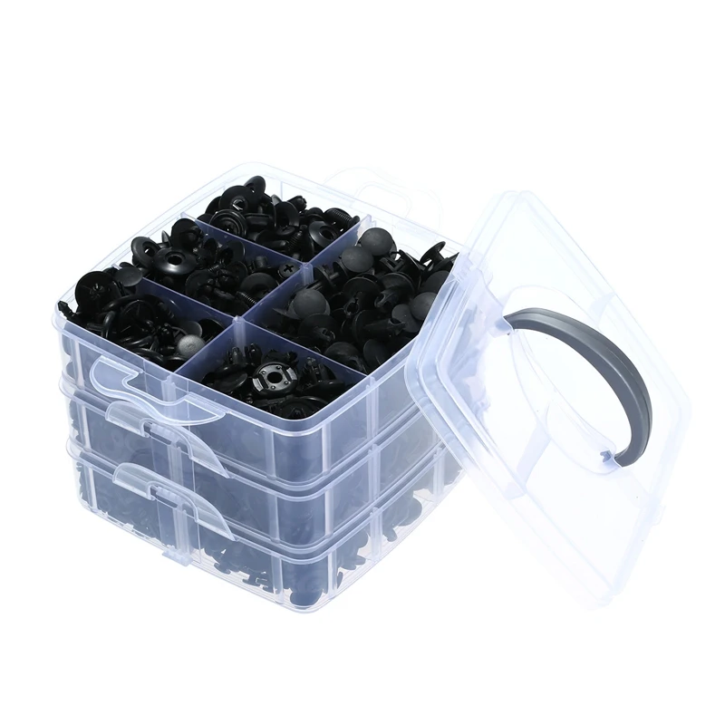 655Pcs/Set Car Retainer Clips Plastic Fasteners Kit Fender Rivet Clips 17 Sizes Nylon Bumper Auto Push Pin Rivets Kit 
655Pcs/Set Car Retainer Clips Plastic Fasteners Kit Fender Rivet Clips 17 Sizes Nylon Bumper Auto Push Pin Rivets Kit
