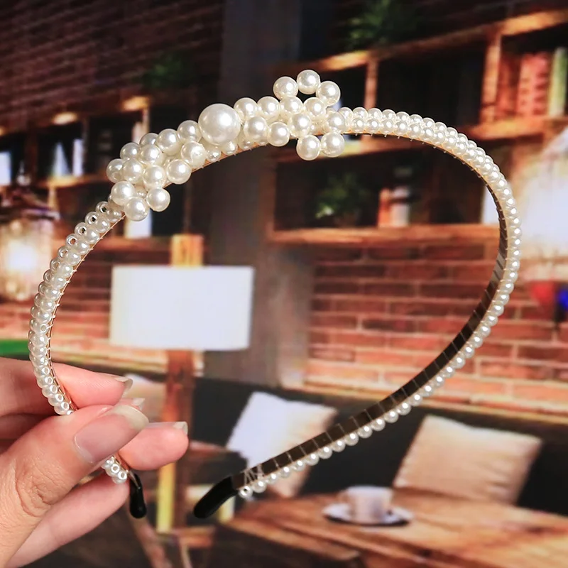 New Design Big Pearl Hair Band Handmade Girls Hair Accessories Elegant Women Headband Wedding Party Bridal Hair Hoop Headdress
New Design Big Pearl Hair Band Handmade Girls Hair Accessories Elegant Women Headband Wedding Party Bridal Hair Hoop Headdress