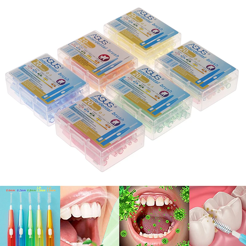 20pcs/box Interdental Brush Oral Hygiene Clean Between Teeth Oral Care Floss Brushes Dental Soft Plastic
20pcs/box Interdental Brush Oral Hygiene Clean Between Teeth Oral Care Floss Brushes Dental Soft Plastic