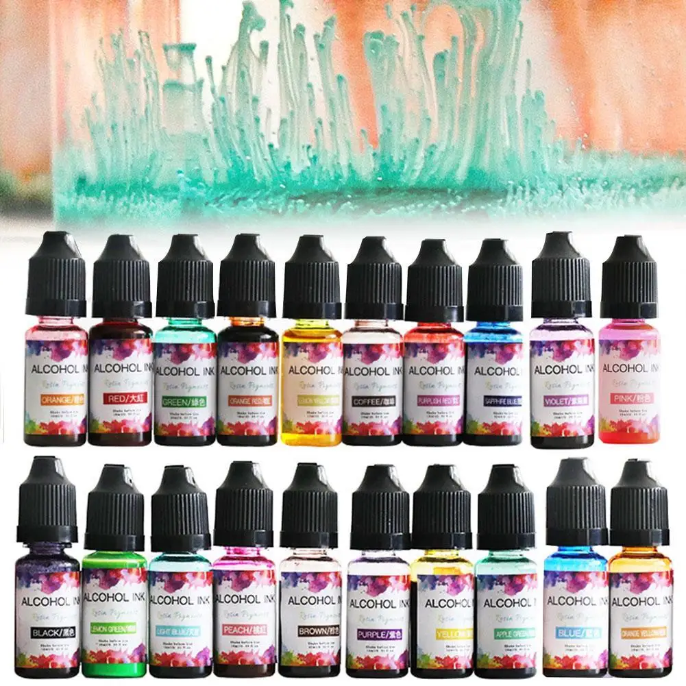 1 Bottle 10ml Art Ink DIY UV Epoxy Resin Diffusion For Resin Dye Jewelry Alcohol Diffusion Ink Pigment Ink Colorant Craft L K0N7
1 Bottle 10ml Art Ink DIY UV Epoxy Resin Diffusion For Resin Dye Jewelry Alcohol Diffusion Ink Pigment Ink Colorant Craft L K0N7
