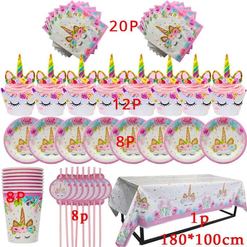 Unicorn Birthday Decoration Balloon Unicorn Headband Happy Birthday Banner Bunting Kids Party Favors Unicornio Balloons Supplies 
Unicorn Birthday Decoration Balloon Unicorn Headband Happy Birthday Banner Bunting Kids Party Favors Unicornio Balloons Supplies