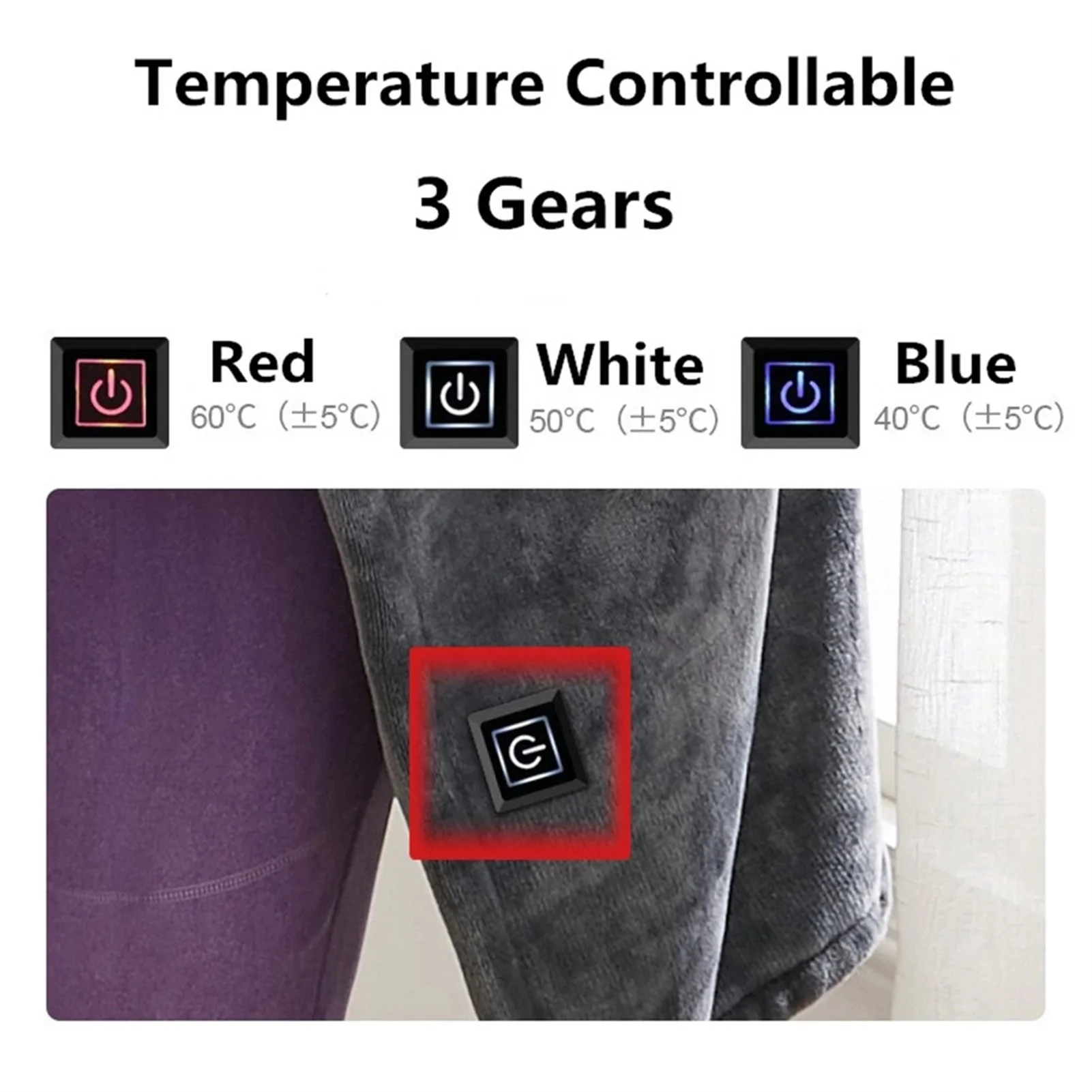 USB Electric Heated Warm Shawl Portable Washable Heating Fleece Blanket Unisex Plush Quilt for Home Office K888
USB Electric Heated Warm Shawl Portable Washable Heating Fleece Blanket Unisex Plush Quilt for Home Office K888