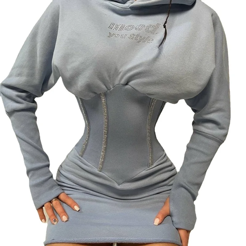 2022 Spring Spring New Women's Clothing Sexy Waist Trimming Hooded Long Sleeve Narrow Dress
2022 Spring Spring New Women's Clothing Sexy Waist Trimming Hooded Long Sleeve Narrow Dress