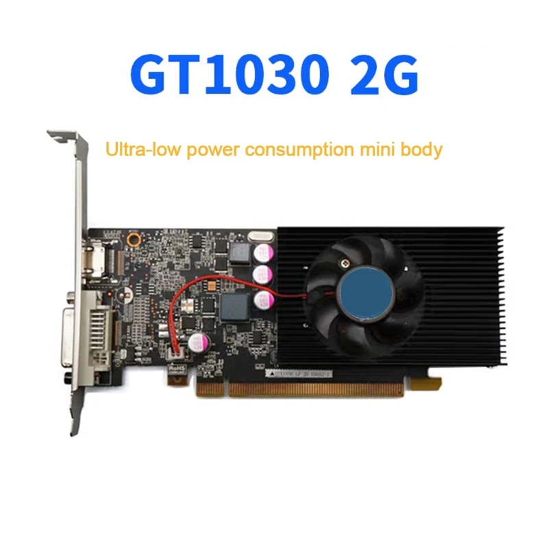 Видеокарта LX0B GT1030 2 Гб 64 бит GDDR5 мини Низкопрофильная GPU карта для компьютерных игр