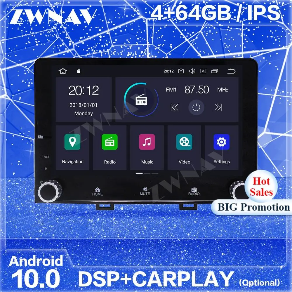 Carplay IPS Android 10 Screen GPS Navigation For KIA RIO 2017 2018 2019 2020 Auto Radio Audio Stereo Multimedia Player Head Unit
Carplay IPS Android 10 Screen GPS Navigation For KIA RIO 2017 2018 2019 2020 Auto Radio Audio Stereo Multimedia Player Head Unit