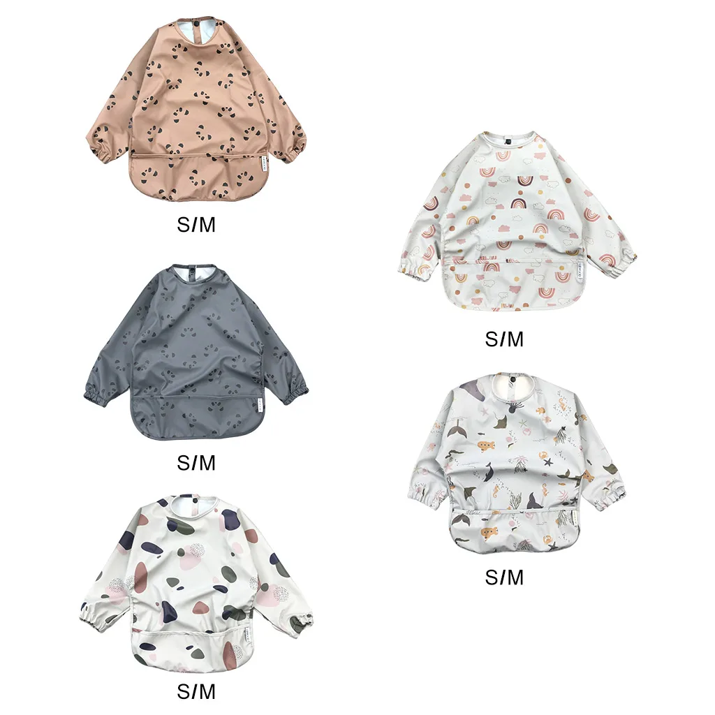 Baby Kids Long Sleeve Waterproof Smock Feeding Bib Art Painting Drooling Burp Apron Cloth Protection for Toddler Boys Girls
Baby Kids Long Sleeve Waterproof Smock Feeding Bib Art Painting Drooling Burp Apron Cloth Protection for Toddler Boys Girls