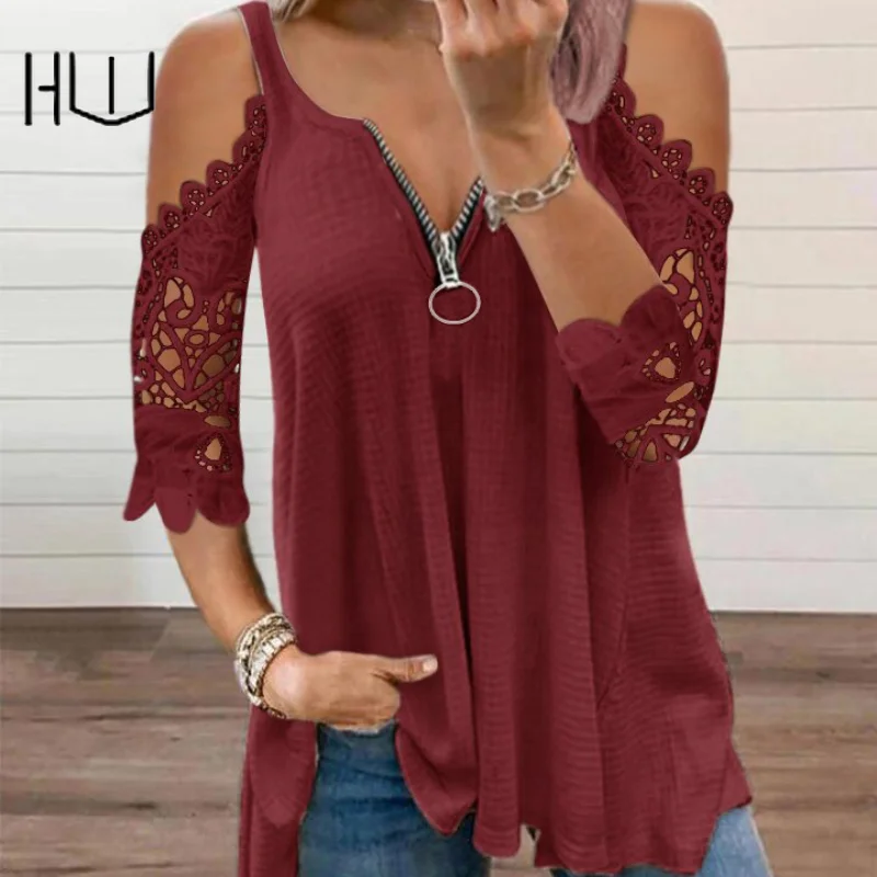 Sling Hollow Lace Sleeves Knitted Vest Women's Tops Patchwork Solid U Neck Zipper Cami Tops Sling Elegant Pullover Tops T Shirt
Sling Hollow Lace Sleeves Knitted Vest Women's Tops Patchwork Solid U Neck Zipper Cami Tops Sling Elegant Pullover Tops T Shirt